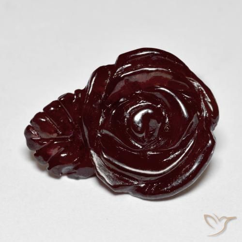 16.18ct Naturel Marron chaud Grenat Spessartite, Taille Fleur, Translucide