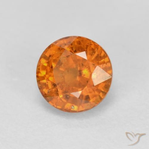 Grenat Spessartite Orange terreux naturelle Tour, 0.56 ct, VS-SI