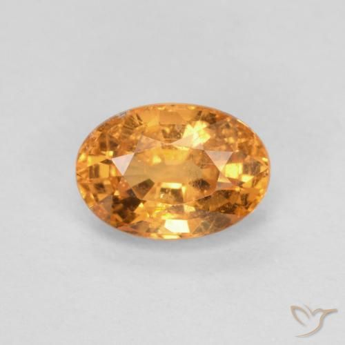 0.69ct Naturel Orange moyen Grenat Spessartite, ovale, VS-SI
