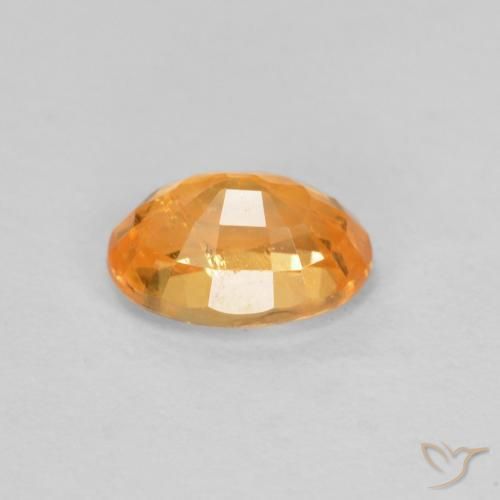 Grenat Spessartite Orange intense naturelle ovale, 0.59 ct, VS-SI