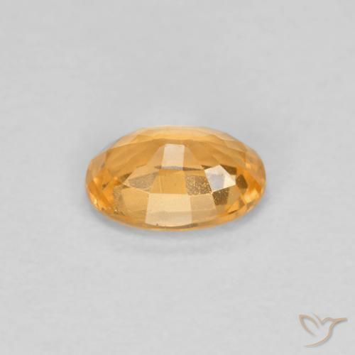 Grenat Spessartite Orange vif naturelle ovale, 0.39 ct, VS