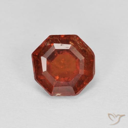 1.21ct Naturel Orange foncé Grenat Spessartite, Taille émeraude, SI