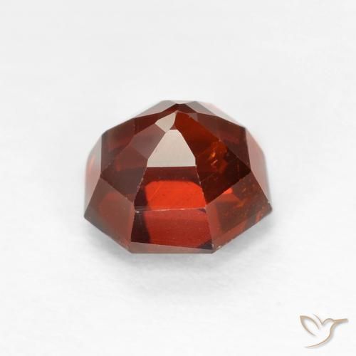 Grenat Spessartite Rouge Sangria naturelle Octogone / coupe Émeraude, 1.51 ct, VS-SI