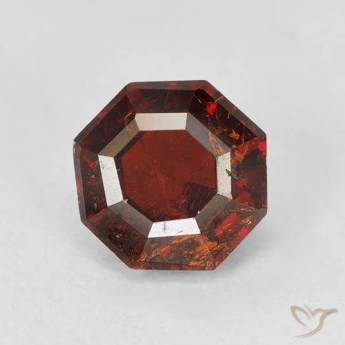 2.46ct Naturel Orange foncé Grenat Spessartite, Taille émeraude, SI