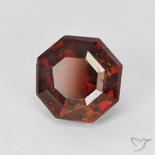 Grenat Spessartite Orange foncé naturelle Octogone / coupe Émeraude, 2.46 ct, SI