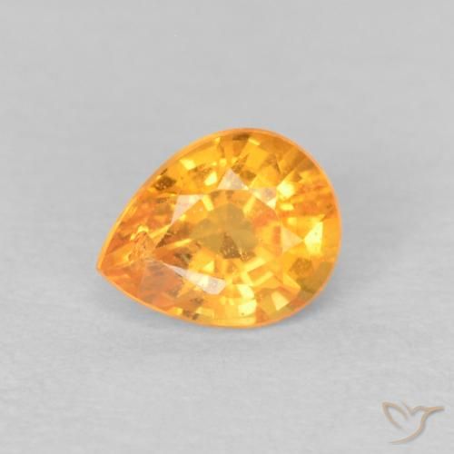 0.50ct Naturel Orange intense Grenat Spessartite, En forme de poire, VS