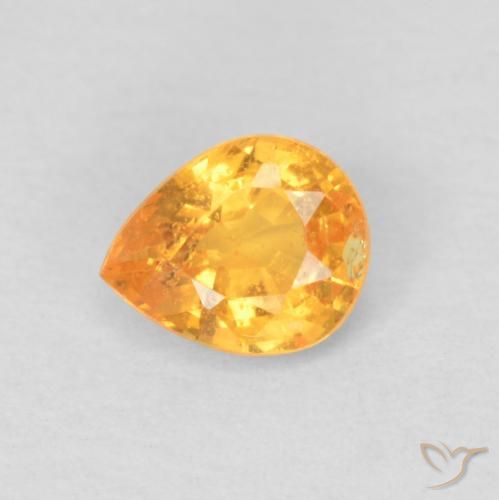 0.47ct Naturel Orange moyen Grenat Spessartite, En forme de poire, VS