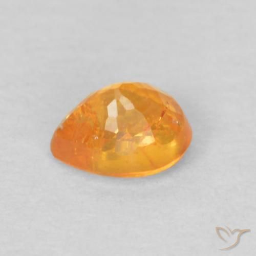 Grenat Spessartite Orange-or naturelle En forme de poire, 0.28 ct, VS