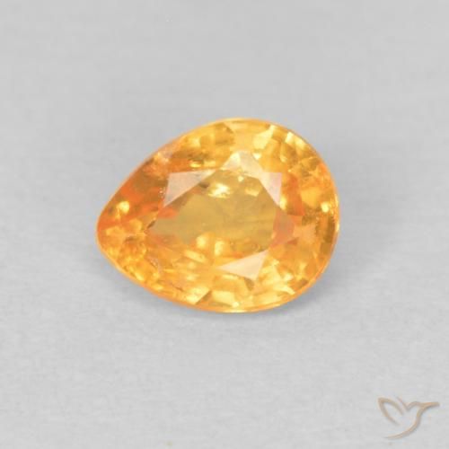 0.44ct Naturel Doré moyen Grenat Spessartite, En forme de poire, VS