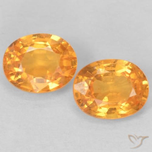 0.94ctw Naturel Orange-or Grenat Spessartite, ovale, VS