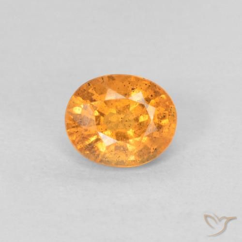 0.57ct Naturel Orange vif Grenat Spessartite, ovale, VS-SI