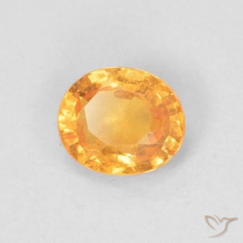 Grenat Spessartite Orange moyen naturelle ovale, 0.47 ct, VS