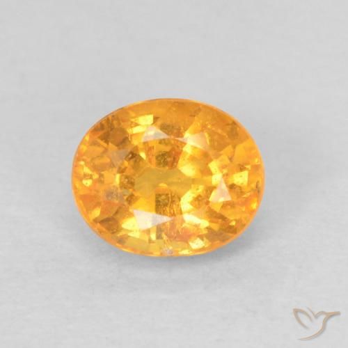 0.67ct Naturel Orange moyen Grenat Spessartite, ovale, VS