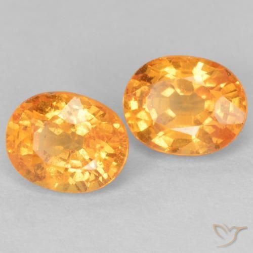 Achetez naturel 1.16ct Orange vif Grenat Spessartite gems, Coupe ovale, En provenance Mozambique chez GemSelect. En stock, livraison internationale!