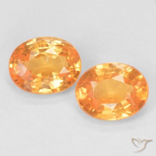 Achetez naturel 0,90ct orange grenat spessartite gems, coupe ovale, en provenance mozambique chez gemselect. en stock, livraison internationale!