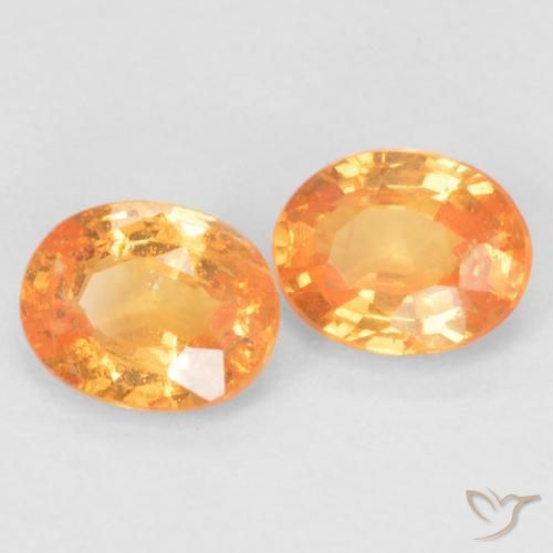 Achetez naturel 0,90ct orange grenat spessartite gems, coupe ovale, en provenance mozambique chez gemselect. en stock, livraison internationale!