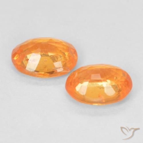 Achetez naturel 0,90ct orange grenat spessartite gems, coupe ovale, en provenance mozambique chez gemselect. en stock, livraison internationale!