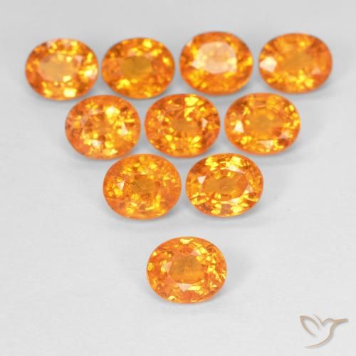 0.55ct Naturel Orange moyen Grenat Spessartite, ovale, VS