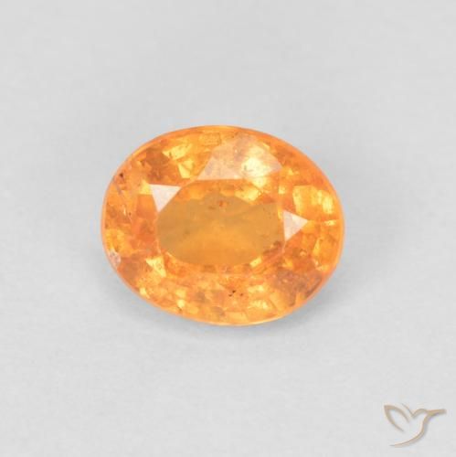 0.53ct Naturel Orange vif Grenat Spessartite, ovale, VS-SI