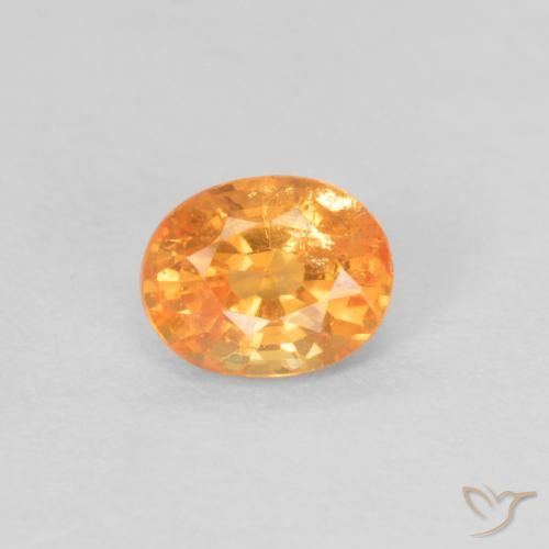 0.37ct Naturel Orange vif Grenat Spessartite, ovale, VS-SI