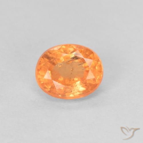 0.42ct Naturel Orange vif Grenat Spessartite, ovale, VS-SI