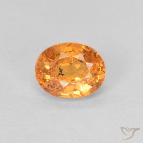 0.44ct Naturel Orange vif Grenat Spessartite, ovale, VS-SI