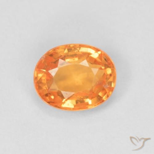 0.47ct Naturel Orange vif Grenat Spessartite, ovale, VS