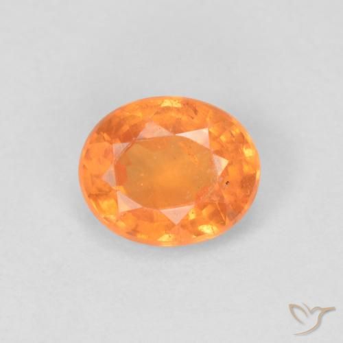 0.49ct Naturel Orange vif Grenat Spessartite, ovale, VS