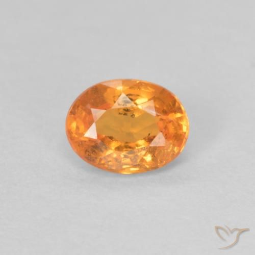 0.35ct Naturel Orange vif Grenat Spessartite, ovale, VS