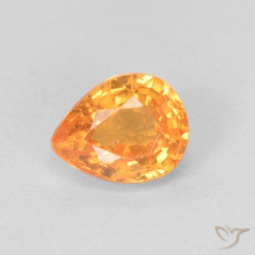 0.48ct Naturel Orange intense Grenat Spessartite, En forme de poire, VS