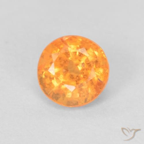 0.60ct Naturel Orange intense Grenat Spessartite, Tour, VS