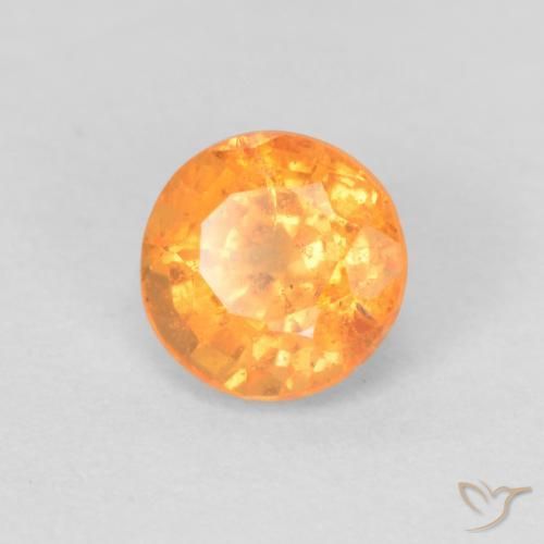 Grenat Spessartite Orange intense naturelle Tour, 0.60 ct, VS