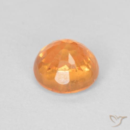 Grenat Spessartite Orange intense naturelle Tour, 0.60 ct, VS