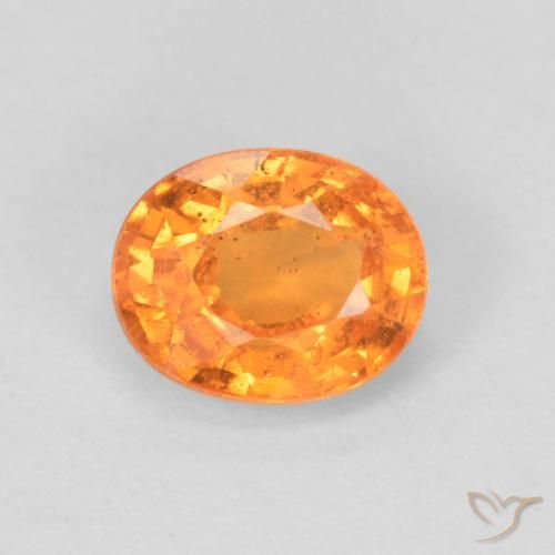0.56ct Naturel Orange vif Grenat Spessartite, ovale, VS-SI