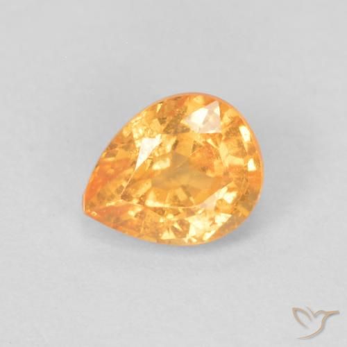 0.43ct Naturel Orange vif Grenat Spessartite, En forme de poire, VS