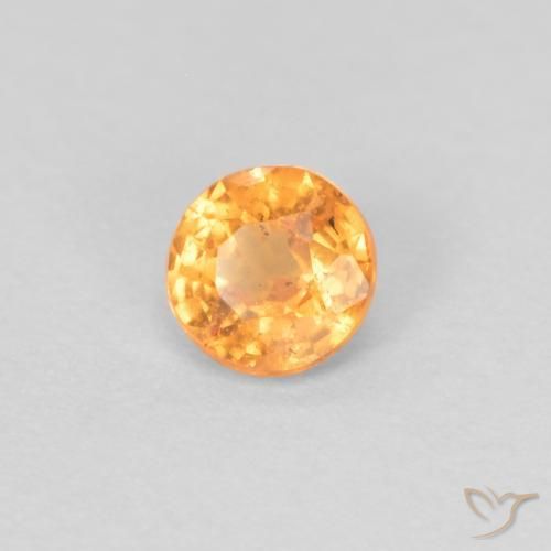 Grenat Spessartite Orange intense naturelle Tour, 0.27 ct, VS