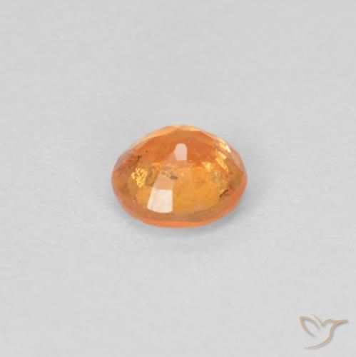 Grenat Spessartite Orange intense naturelle Tour, 0.27 ct, VS