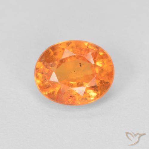 0.54ct Naturel Orange moyen Grenat Spessartite, ovale, VS-SI