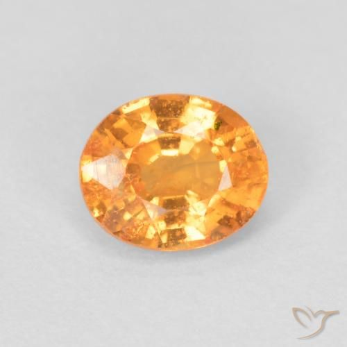 0.56ct Naturel Orange vif Grenat Spessartite, ovale, VS-SI