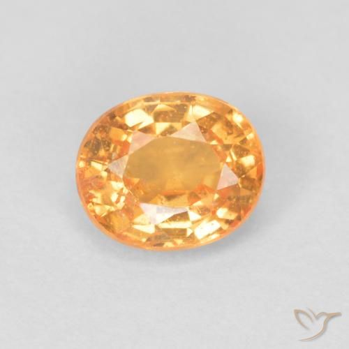 0.58ct Naturel Miel Orange Grenat Spessartite, ovale, VS-SI