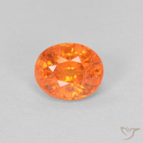 0.54ct Naturel Orange feu Grenat Spessartite, ovale, VS