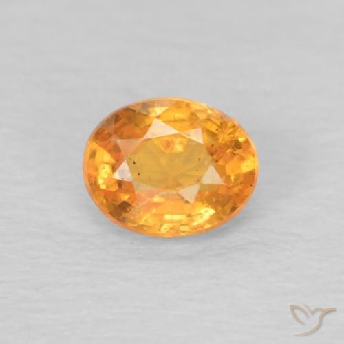 0.38ct Naturel Orange vif Grenat Spessartite, ovale, VS