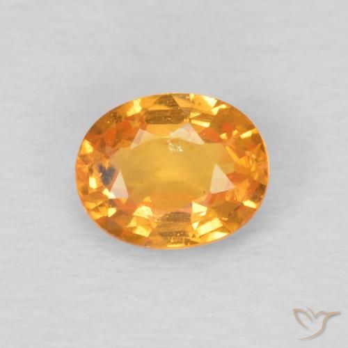 0.44ct Naturel Ambre orange Grenat Spessartite, ovale, VS