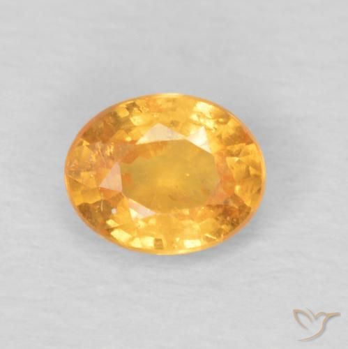 0.47ct Naturel Miel Orange Grenat Spessartite, ovale, VS
