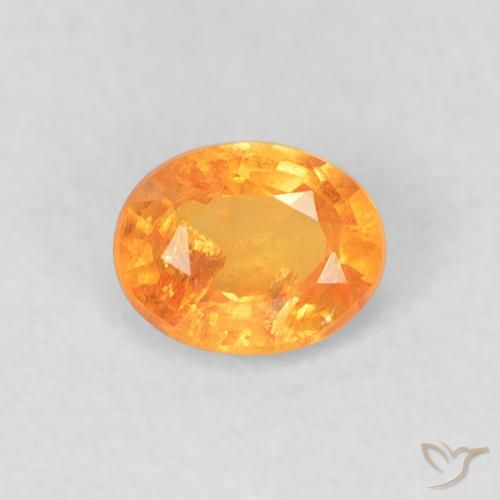 0.53ct Naturel Orange vif Grenat Spessartite, ovale, VS-SI