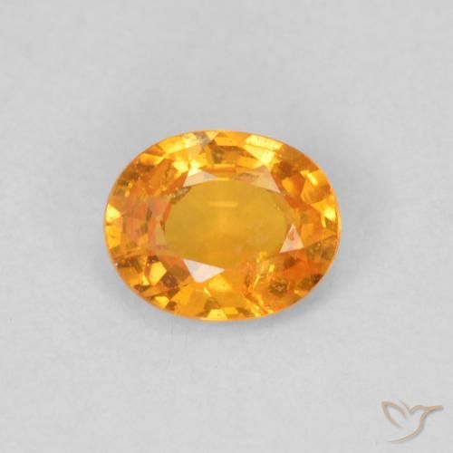 0.48ct Naturel Miel Orange Grenat Spessartite, ovale, VS