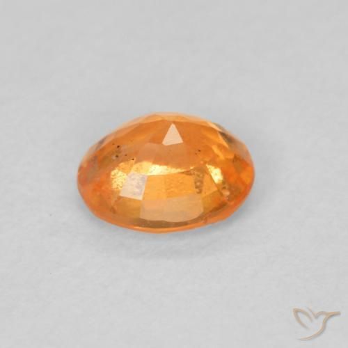 Grenat Spessartite Miel Orange naturelle ovale, 0.54 ct, VS-SI