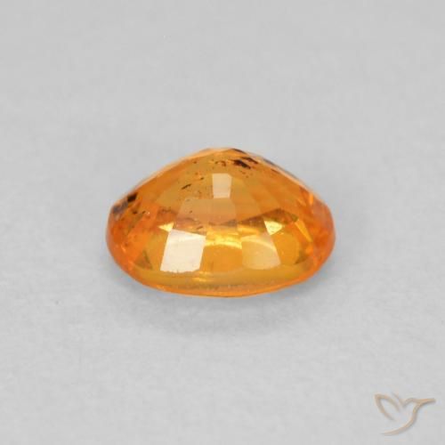 Grenat Spessartite Miel Orange naturelle ovale, 0.55 ct, VS-SI