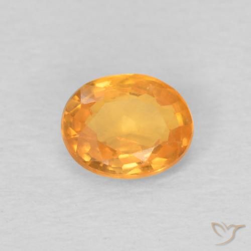 0.44ct Naturel Abricot orange Grenat Spessartite, ovale, VS