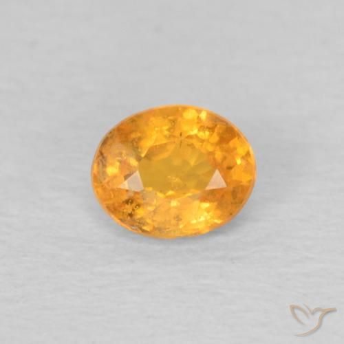 0.36ct Naturel Orange moyen Grenat Spessartite, ovale, VS-SI